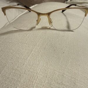 Armani Exchange gold Semi-Rimless Women's Eyeglass Frames